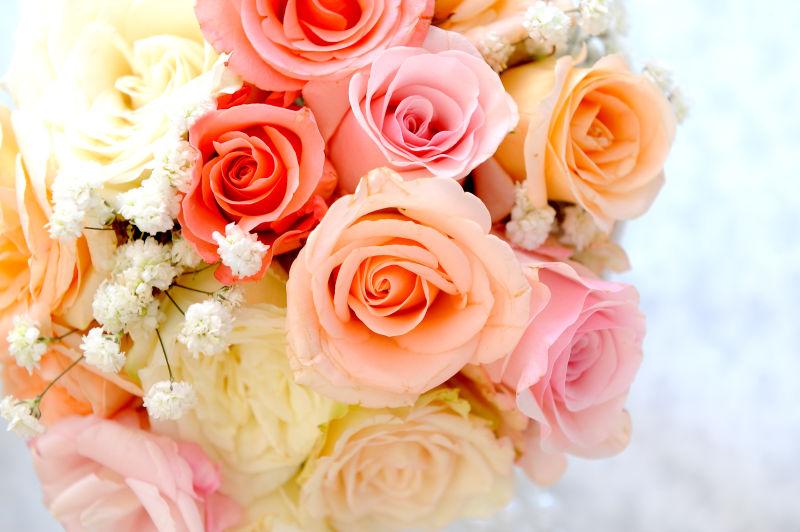 玫瑰婚礼花束
