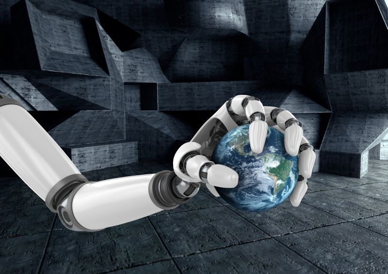 机器人手臂持式地球仪