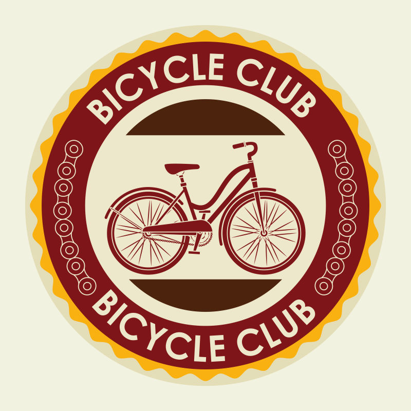 矢量自行车俱乐部的插图