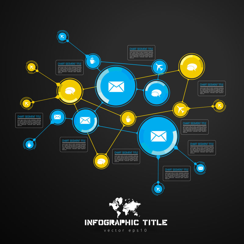 创意图案的矢量信息图表
