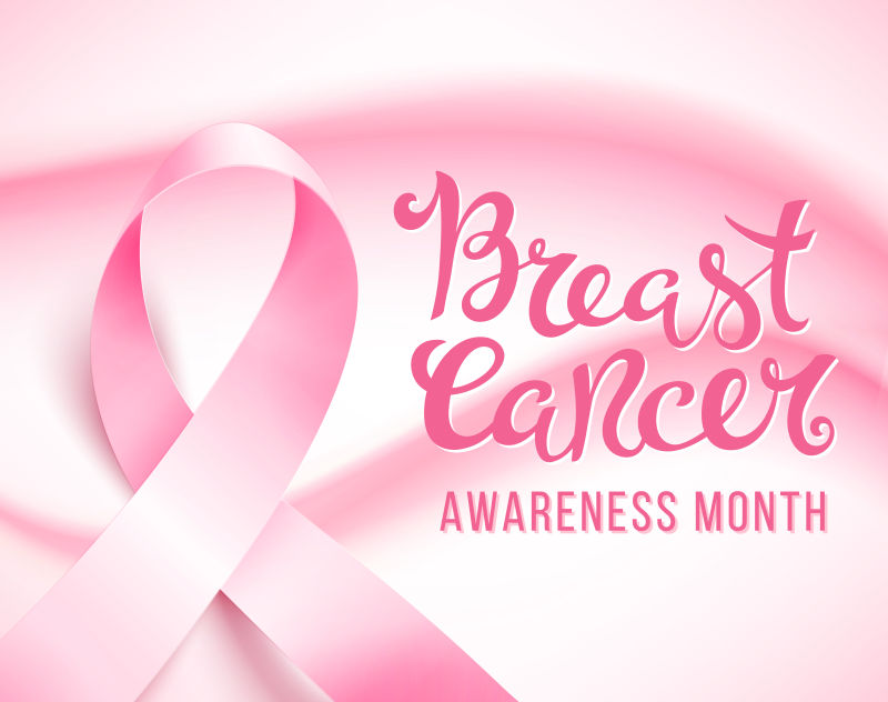 预防乳腺癌概念的矢量宣传海报设计