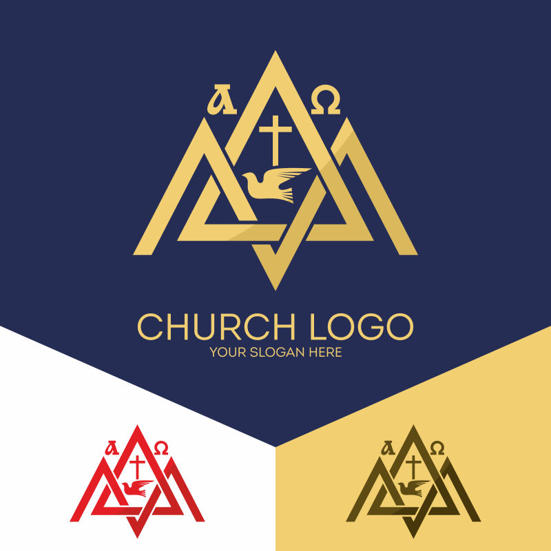 创意矢量教堂标志设计