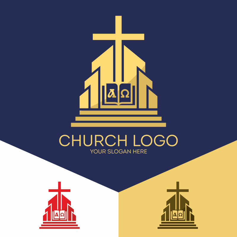 创意基督教矢量标志设计
