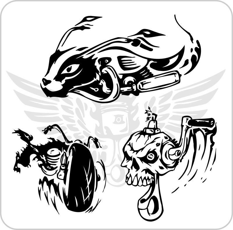 抽象矢量涂鸦风格的插图设计