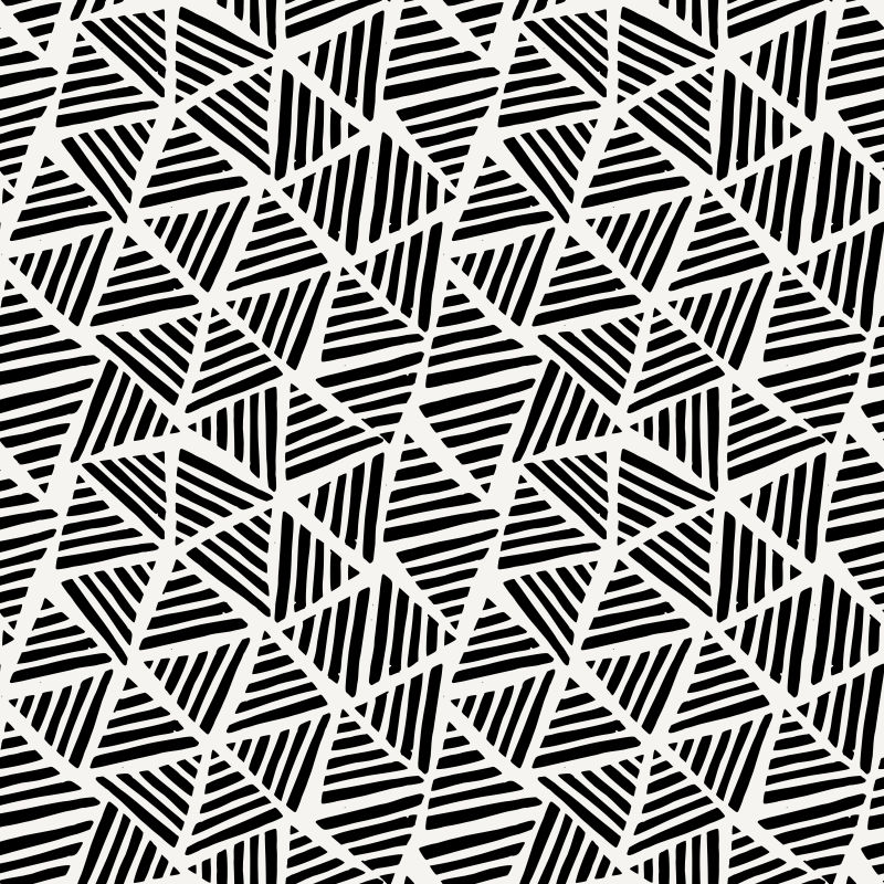 矢量抽象黑色几何排线无缝背景
