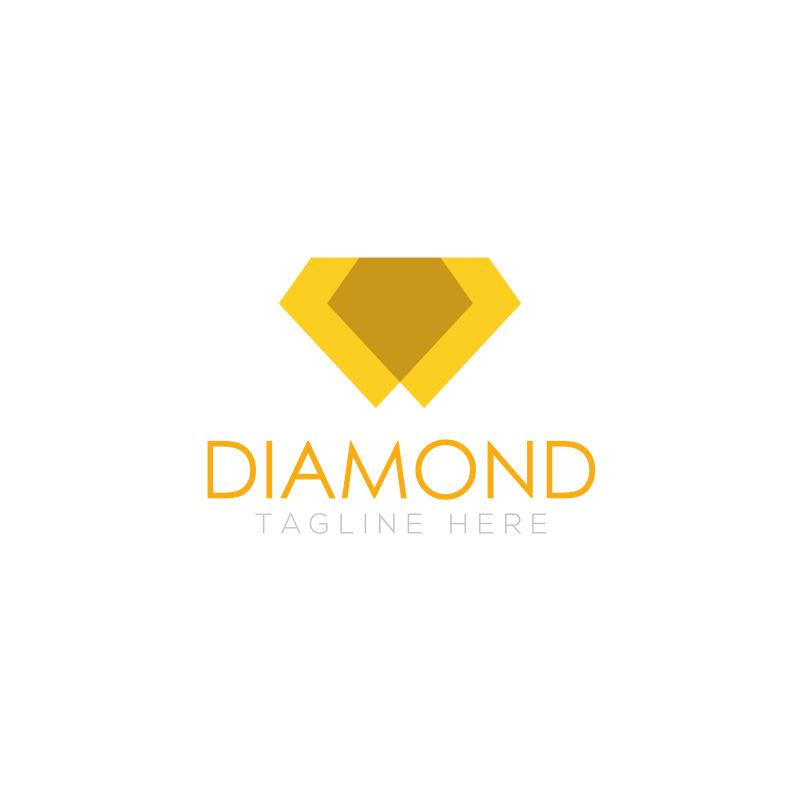 创意的钻石图案logo矢量设计