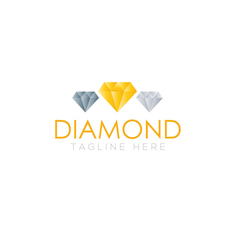 钻石图案logo矢量设计