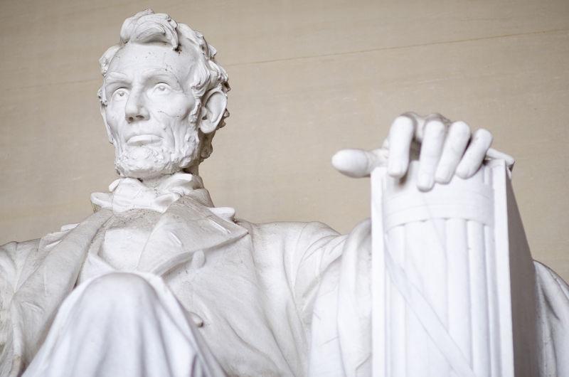 美国总统亚伯拉罕林肯雕像