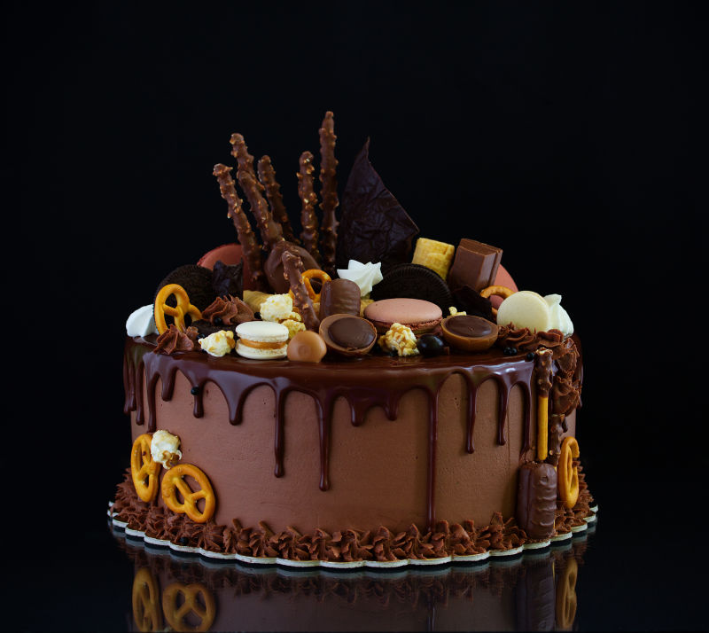 棉花糖巧克力蛋糕