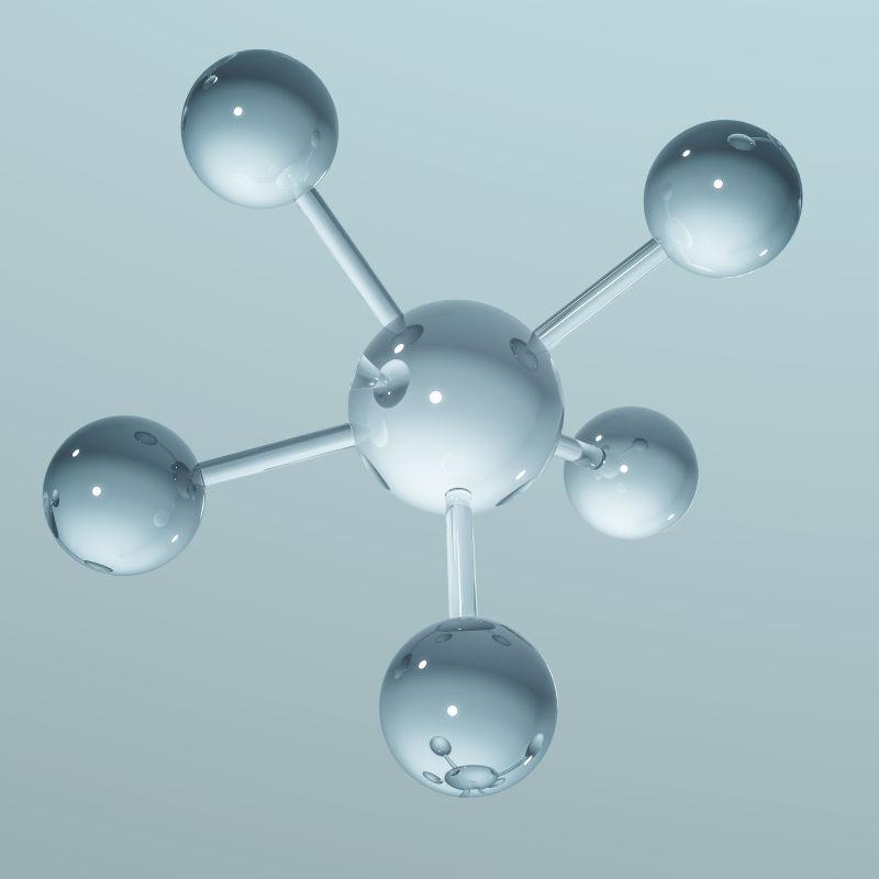 相连的3d立体分子