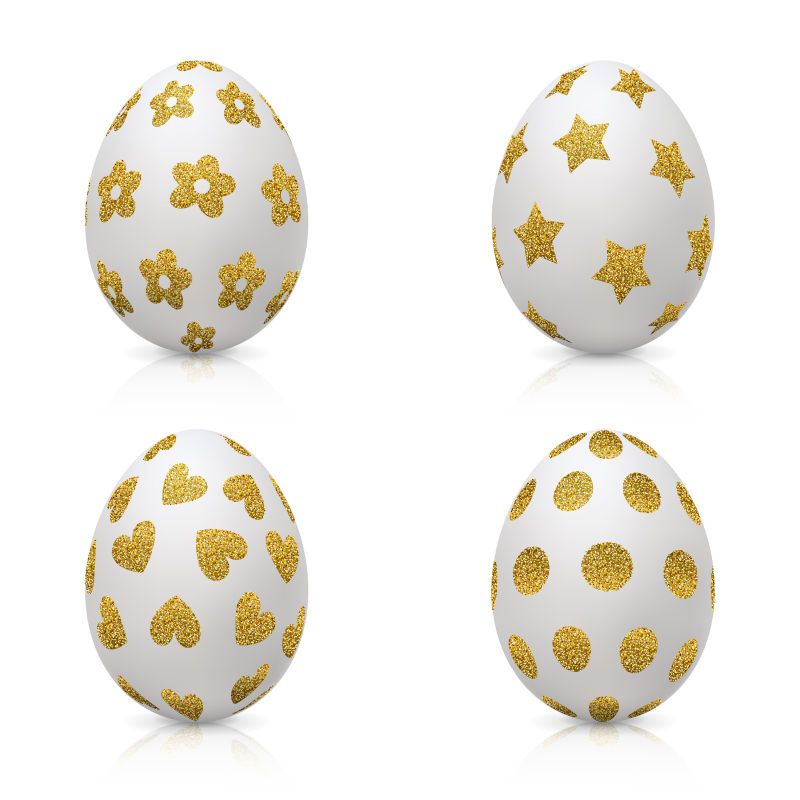 金色图案复活节彩蛋