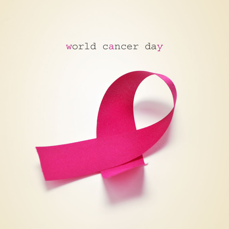 世界癌症日和粉红丝带