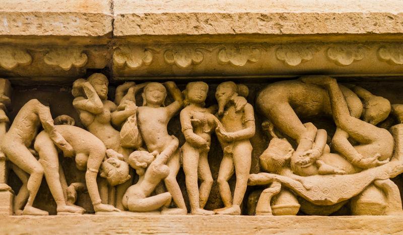印度克久拉霍寺石刻
