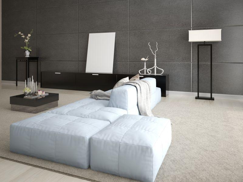 现代风格客厅里的沙发