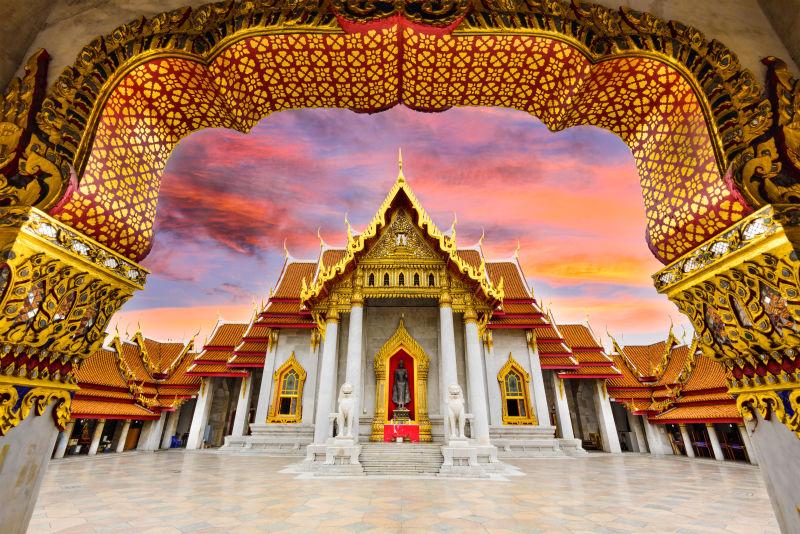 泰国曼谷大理石庙宇