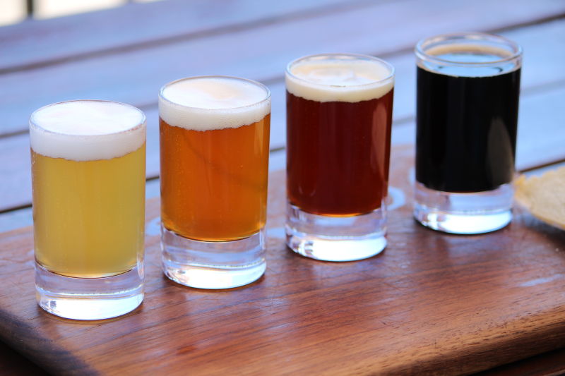 四种不同工艺的啤酒