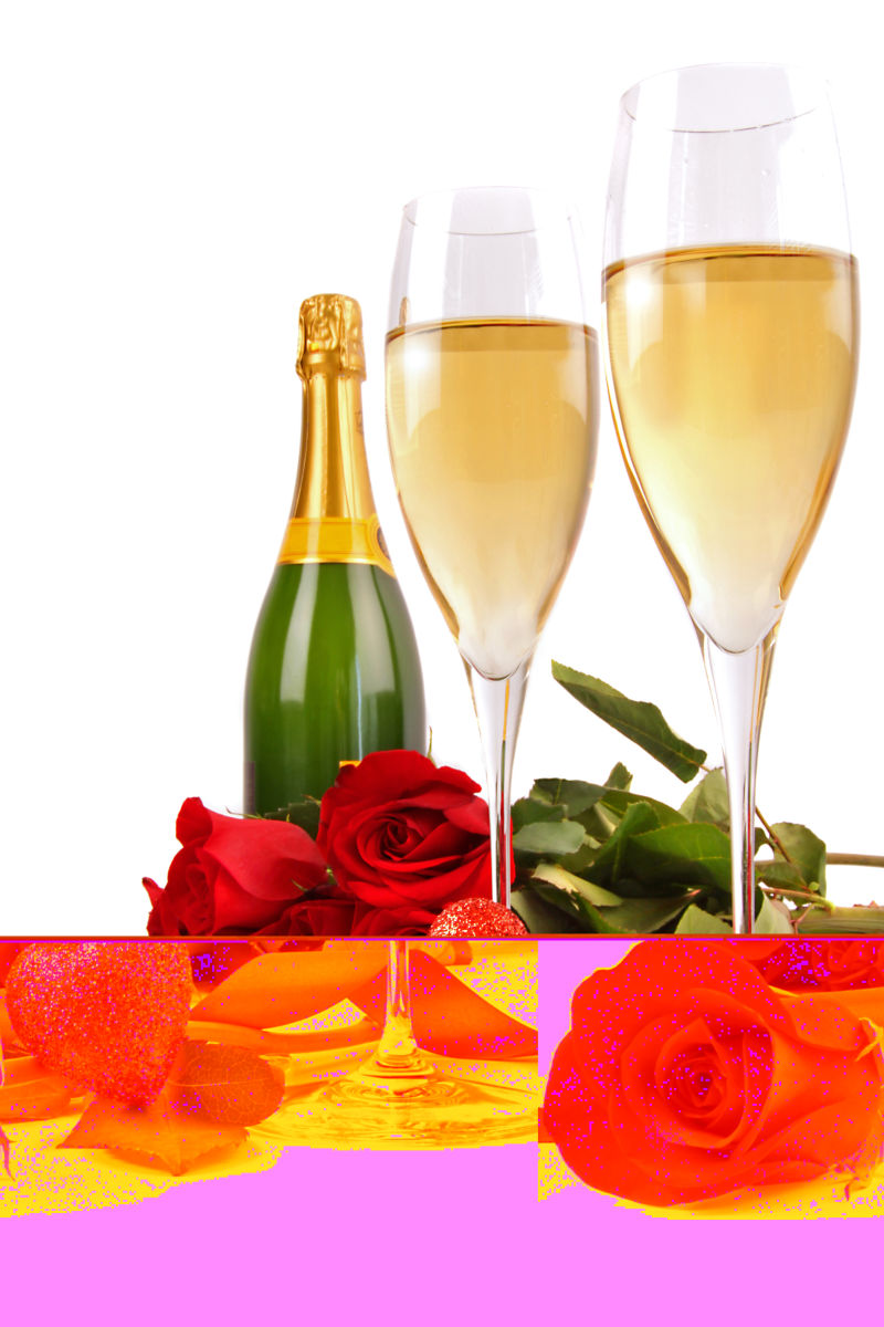 玫瑰与香槟酒