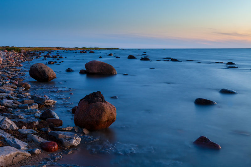爱沙尼亚岛的海岸