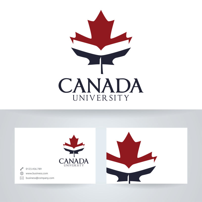 加拿大大学矢量标志设计