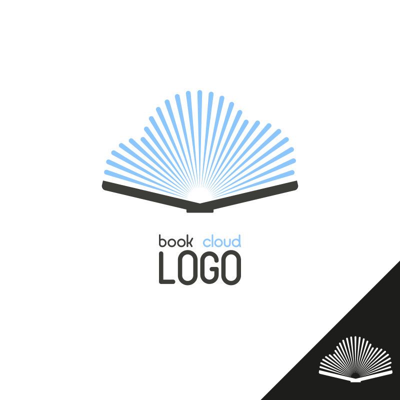 图书云logo标志矢量设计