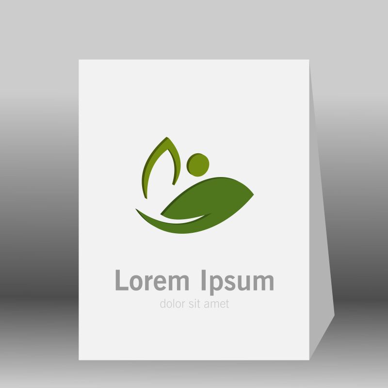 矢量生态logo标志设计