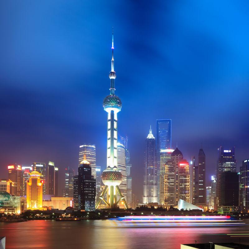 美丽的中国上海夜景