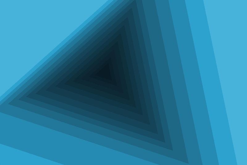 蓝色规律叠加的三角形背景
