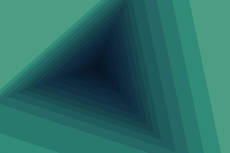 浅绿色规律叠加的三角形背景