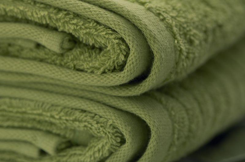 贴身浴巾卷绿
