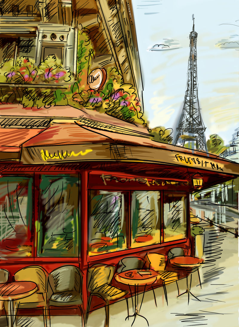 法国巴黎街头彩绘
