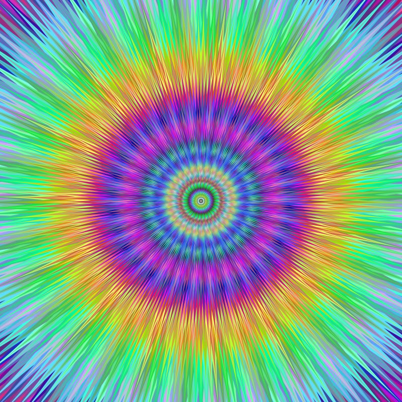 抽象的彩色螺旋花纹矢量设计