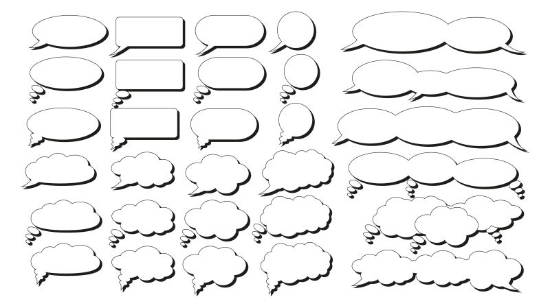 各种形式的言语气泡