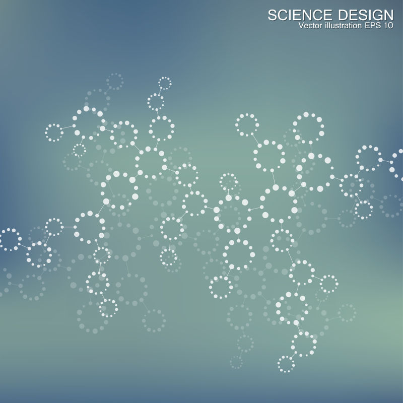 分子图案背景矢量设计