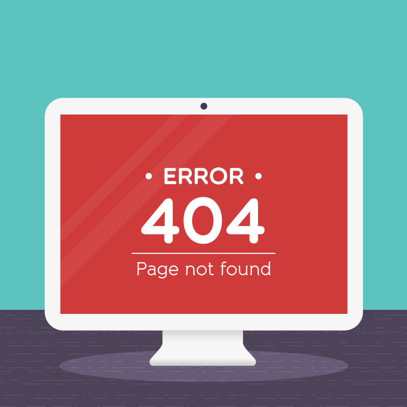 网络页面异常404插图矢量设计