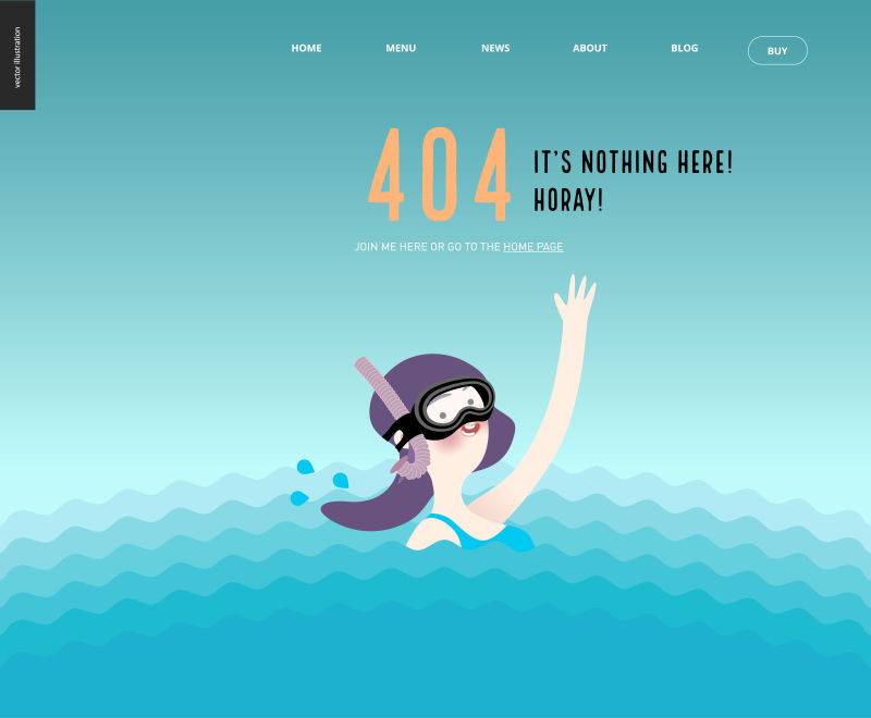 页面异常404矢量插图设计