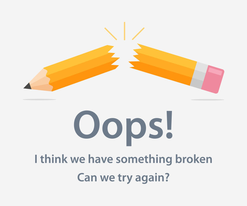 矢量页面异常404插图设计