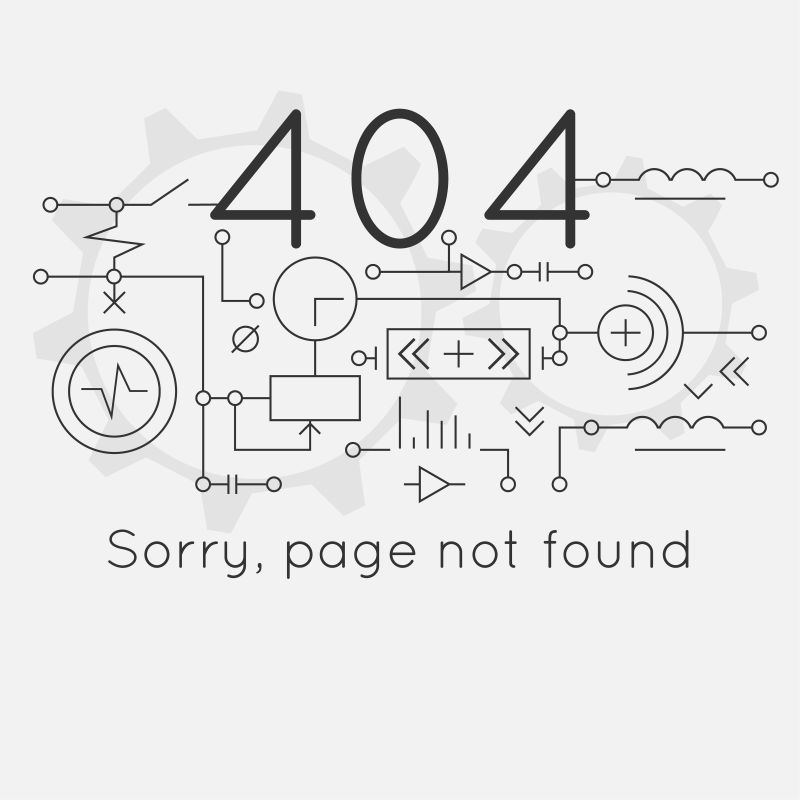 矢量网页错误404创意插图设计