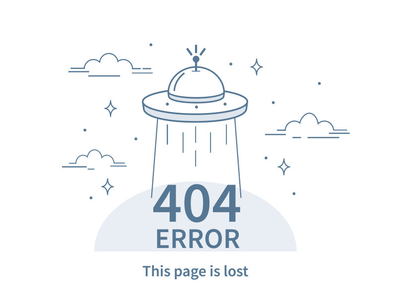 矢量页面错误404创意插图