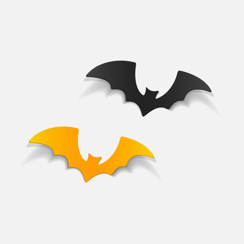 创意蝙蝠的矢量万圣节设计元素