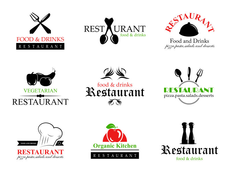矢量餐厅logo设计