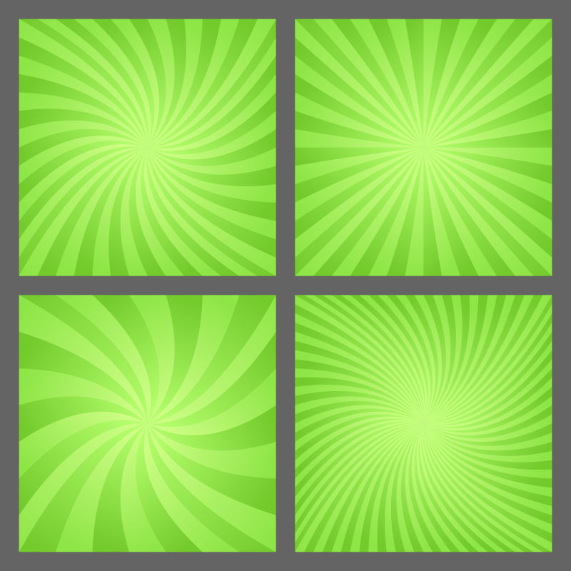绿色螺旋线条矢量设计