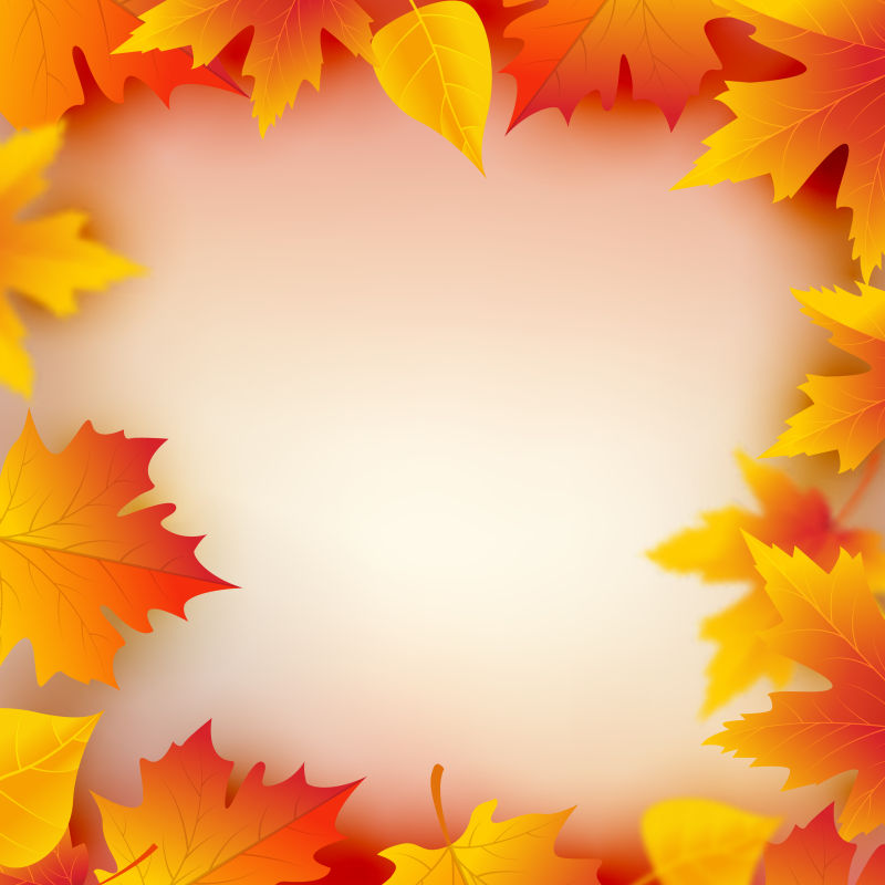 创意抽象矢量秋季元素背景