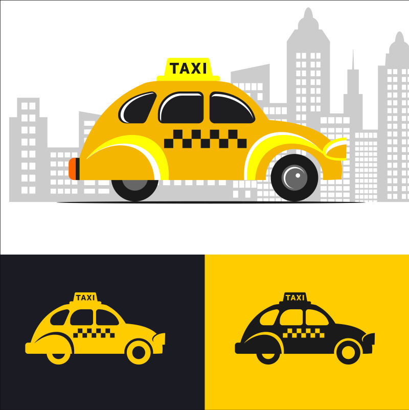 矢量的出租车标志设计