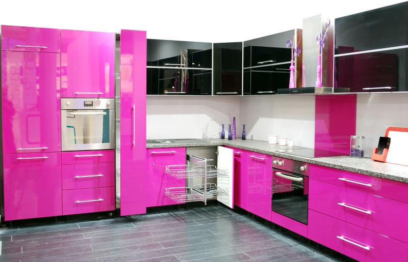 粉色厨房