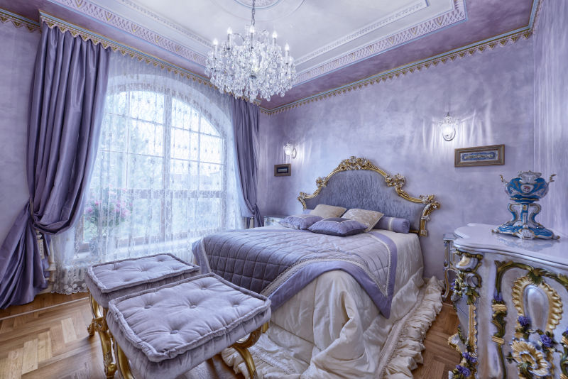 紫色卧室设计