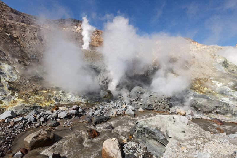 活火山背景