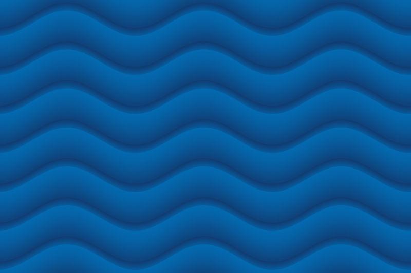 蓝色背景上的波浪纹理