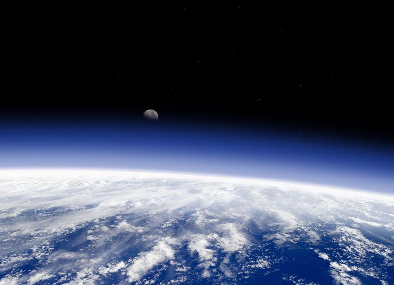 地球从太空看到的地平线
