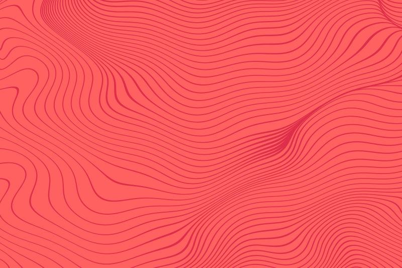 西瓜红的波形背景