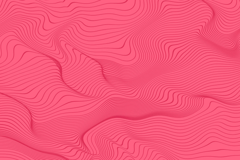 粉红色抽象线型波形